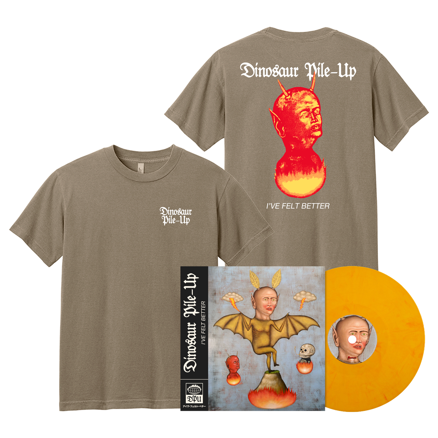 I've Felt Better LP + T-shirt Bundle (Brown)