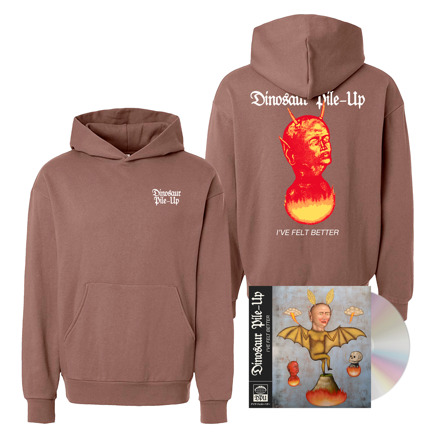 I've Felt Better CD + Hoodie Bundle (Brown)
